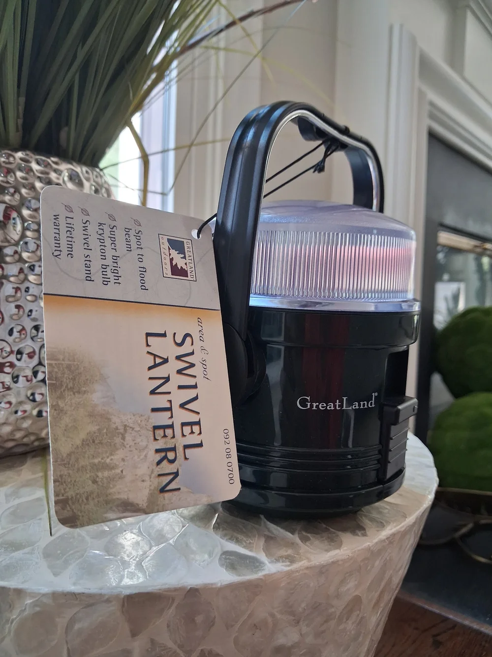 Black Swivel Lantern - Compact LED Travel Light
